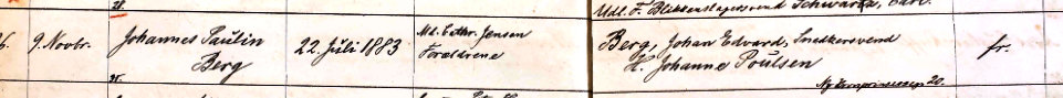 Udsnit af Sct. Pauls Kirke: Johannes Poulin Berg